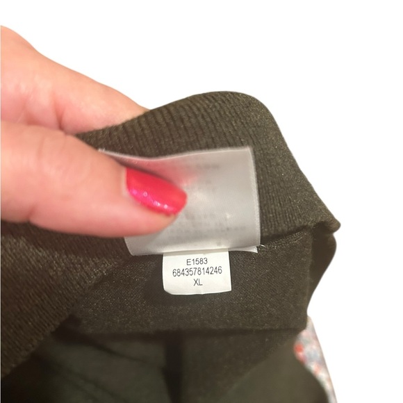 AYR olive green ribbed turtleneck sweater size XL classic preppy old money - Picture 4 of 10